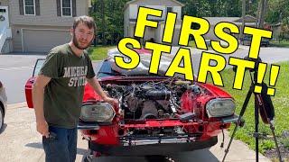 Will it START? | LS-Swapped Jaguar XJ-S First Start (SO LOUD)