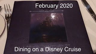 Dining in a Disney Cruise