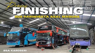 PROSES FINISHING BUS ASAL MADURA | BSA KAROSERI MALANG