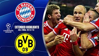 Bayern Munich vs Dortmund: Extended Highlights | UCL Final 2013 |