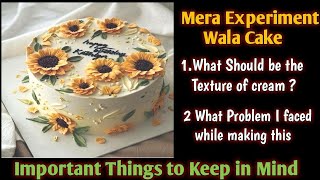 Make This Beautiful Sunflower Cake! Mera Experiment Wala Cake Design