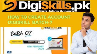 How to create digiskill batch 7 account 2024 / digiskill account creation