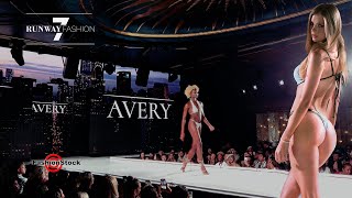 AVERY Swim SS24 | Bikini Runway 7 Fashion - NYFW September 2023 | FashionStockTV - 4K Multi-Camera