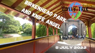 Knife Angel at Birkenhead Park