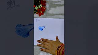 Single Stroke Flower Painting #shorts #viralvideo #youtubeshorts