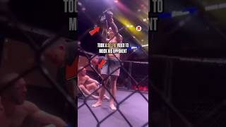 🚨 After knocking out his opponent, this #MMA fighter took a selfie video in the cage to taunt him😳