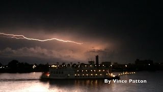 Lightning in Slow Motion Over New Orleans