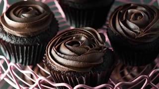 Devil’s Food Cupcakes with Dark Chocolate Frosting