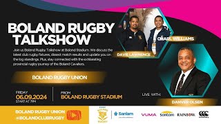 Boland Rugby Talkshow 06 September 2024