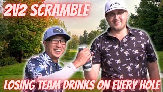 CAN WE WIN THIS 2v2 SCRAMBLE DRUNK!? Mix Drink Matchup!