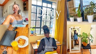 [My Bedsitter Tour] *5:30 AM* Morning Routine of a Kenyan Living Alone| New Business Launch✨New Body