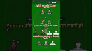 t20 world Cup WI vs PNG ki team #match #cricket #cricketmatch #dream11team #cricketfantasy #shorts