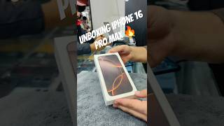 Unboxing iPhone 16 Pro Max Desert Titanium 256GB #iphone #16promax #viralvideo #trending #shorts