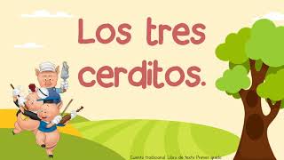 "Los tres cerditos" #Cuentosconlobos - L.M. Español. Primer grado.