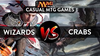 CASUAL MTG GAMEPLAY: Wizard Tribal deck vs Crab mill deck