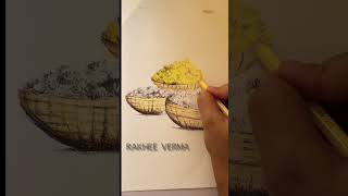 Basket with pencil colour|coloring