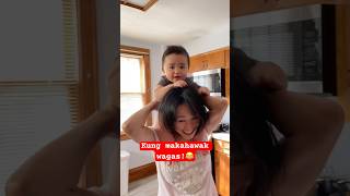 Maubos ang buhok ko baby!😂 #shorts #shortsvideo #shortsfeed #baby #cutebaby #fyp #foryou #mom #fun