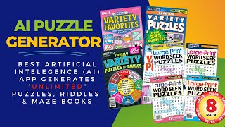 HOW TO CREATE UNLIMITED PUZZLES, RIDDLES,WORD PUZZLES & MAZE BOOKS WITH AI PUZZLE GENERATOR APP