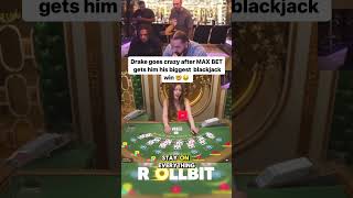 Drake Does Insane $400,000 Blackjack Bet At The Casino! #blackjack #gambling #casino