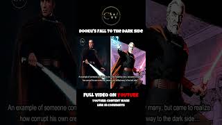 Dooku’s Fall to the Dark Side [Full video on Youtube] #shorts #starwars #countdooku #contentwars