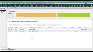 Posting Bank Transactions-Quickbooks Desktop