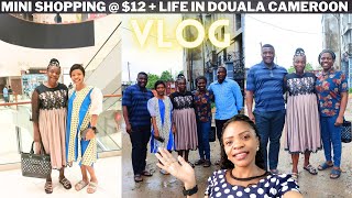 Cameroon Vlog 2024🇨🇲 ||Mini Shopping with $12 || African Mom's First Escalator experience + reaction