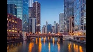 A trip to downtown Chicago united States with a ride on a bus, train/very beautiful/Travel@Azamsyed