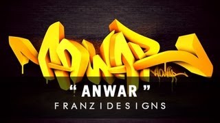 "Anwar" | Digital Graffiti by Franzi Designs