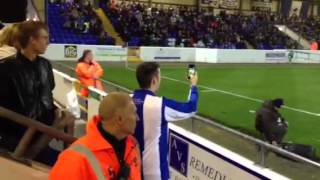 Chester fan trying to chant lol