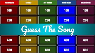 Guess the Song: Jeopardy-Style Music Quiz #38