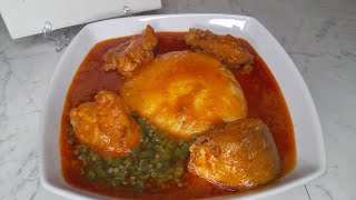 Amazingly delicious Guinea Fowl palm nut soup/tasty and delicious cooking/