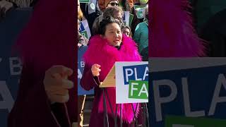 Rosa Chang, President of Gotham Park at Play Fair Rally at City Hall in 2022 #nycparks #nyc