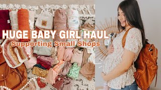 HUGE BABY GIRL HAUL | MISS FONG DIAPER BAG, CLOTHES, & MORE