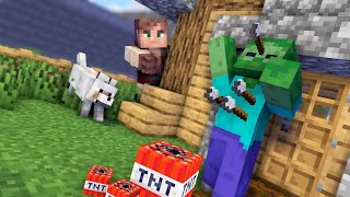 Я прожил 100 Дней в Террарии но в Майнкрафт Выживание в Minecraft #02