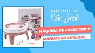 Máquina de Fazer Tricô Manual 40 Agulhas