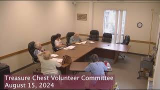 Treasure Chest Volunteer Committee Meeting August 15, 2024