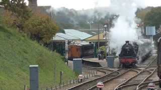 Bluebell Railway - Black Five and H in action - 30-10-2013