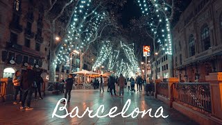 Barcelona Spain 🇪🇸 Nightlife Update La Rambla, Plaça Reial, Curfew December 2021 4k Walk