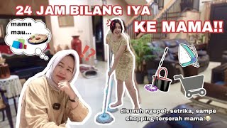 24 JAM BILANG IYA KE MAMA! DISURUH NGAPAIN AJA YAA?! | Aurelliaurel