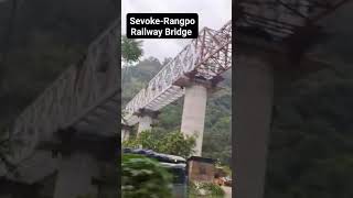 Sevoke-Rangpo railway bridge 🚂❤️#railway #railwaybridge #shorts #viralvideo vira