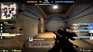 CS:GO Epic AWP Ace - 1 vs 5 Win - 60fps