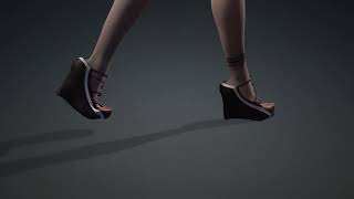 shoes beta 91 high Heels for digital human by www.brittanyfactory.com #iclone #charactercreator