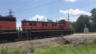 BNSF Power Move on a Hot August Day in Klein Texas