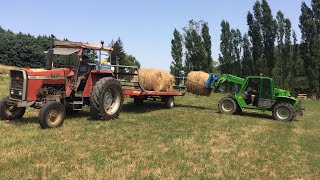 Ramassage des balles de foin ! ( juillet 2k18 ) !