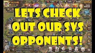 Lets Check Out Our SvS Opponents!