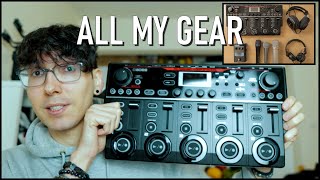 My Loopstation Gear (Device, Microphone, Headphones, Softwares, Cameras, Lights etc...)