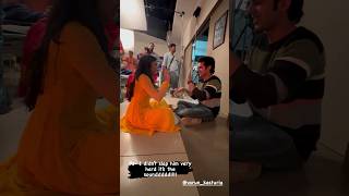 SUMBUL Slaps #varunkasturiya on #kavya set #offscreen  #sumbultouqeer #adya #mishkat #shorts #short