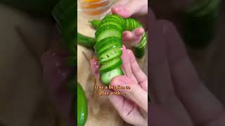 Trying the Viral Spiral / Slinky Cucumber Hack