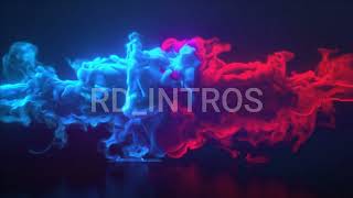 Colorful smoke logo intro After effect