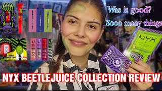 NYX BEETLEJUICE COLLECTION REVIEW